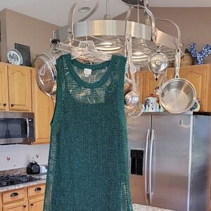 a new day Green Sleeveless Shimmer Dress Size XXL